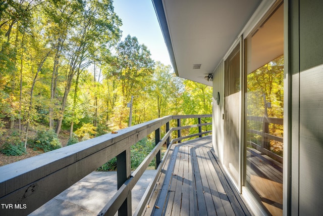 view of balcony