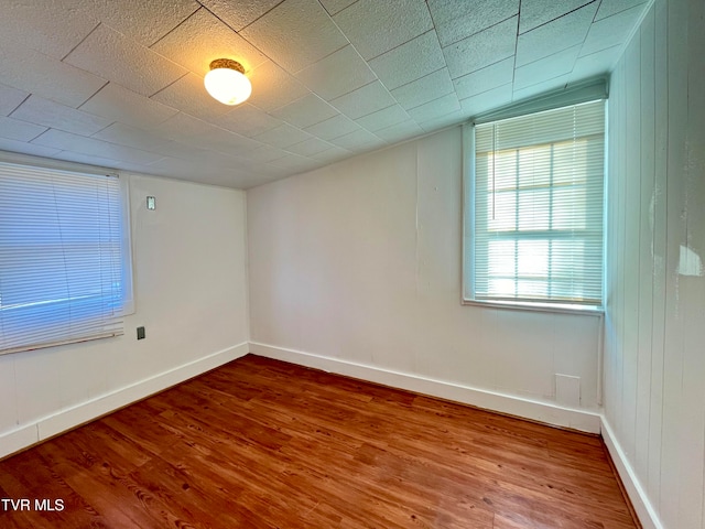 empty room with wood-type flooring