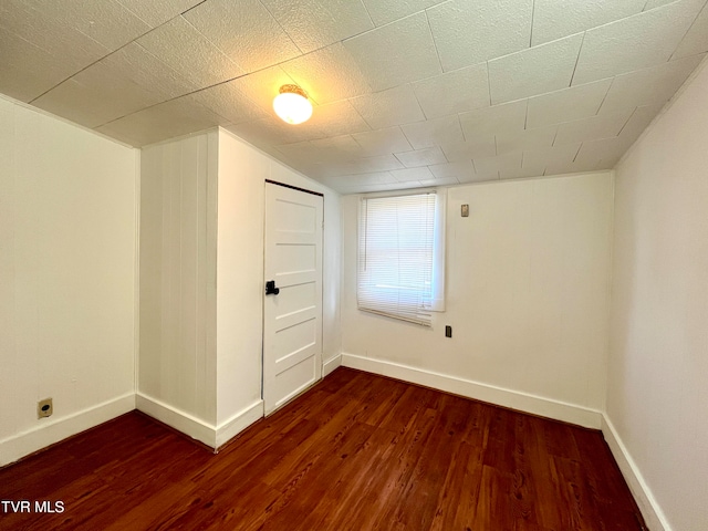 interior space featuring dark hardwood / wood-style floors