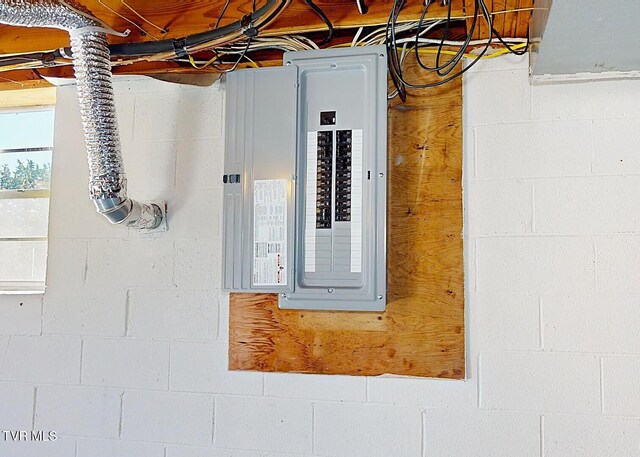 utility room featuring electric panel