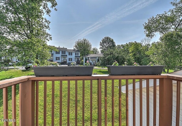 exterior space with a residential view