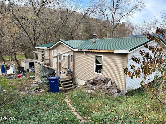 view of back of property