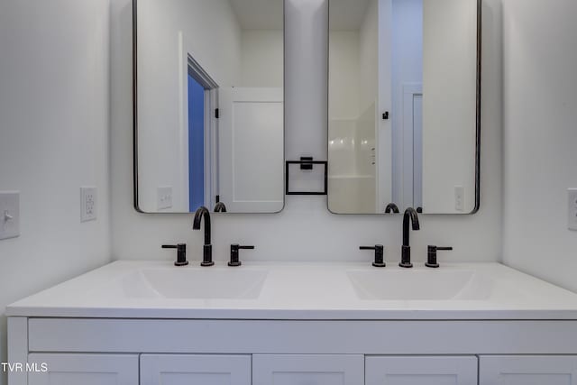 bathroom with vanity