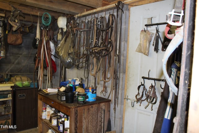 view of horse barn