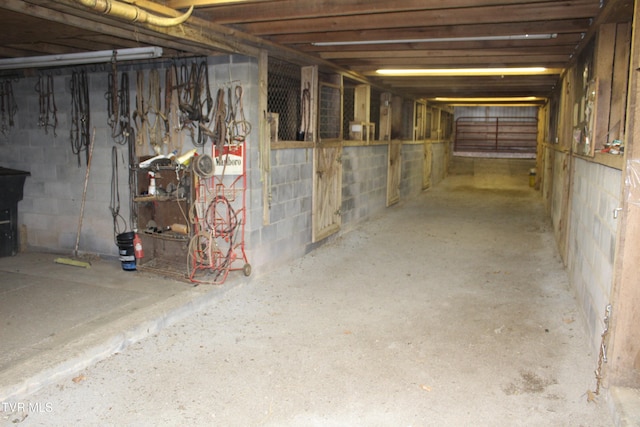 view of basement