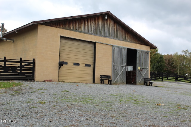 view of outdoor structure