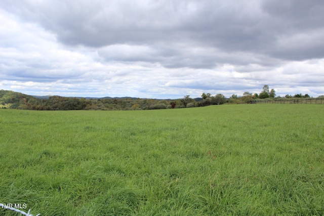 view of landscape featuring a rural view