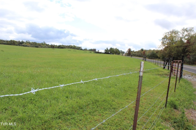 view of yard featuring a rural view