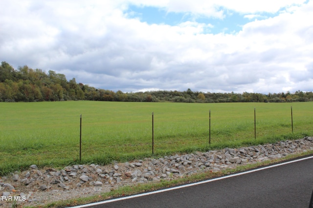 view of yard featuring a rural view