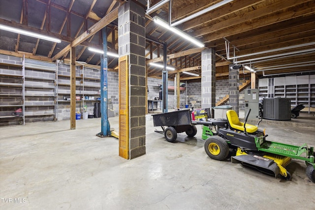 view of basement