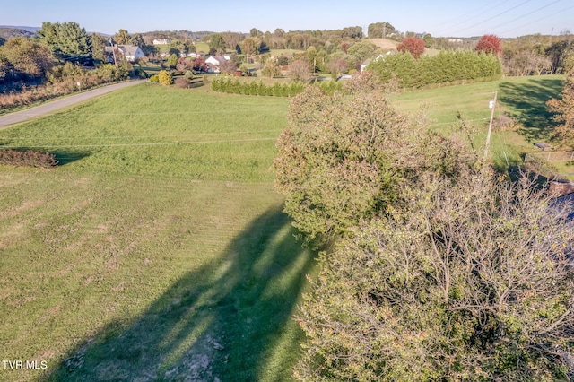 drone / aerial view featuring a rural view