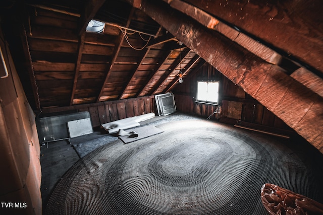 view of attic