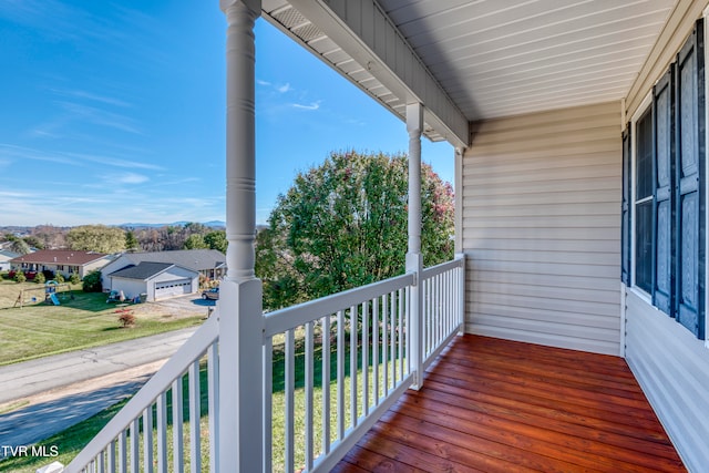 view of balcony