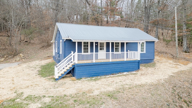 view of front of home with a porch