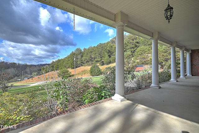 view of patio / terrace featuring a porch