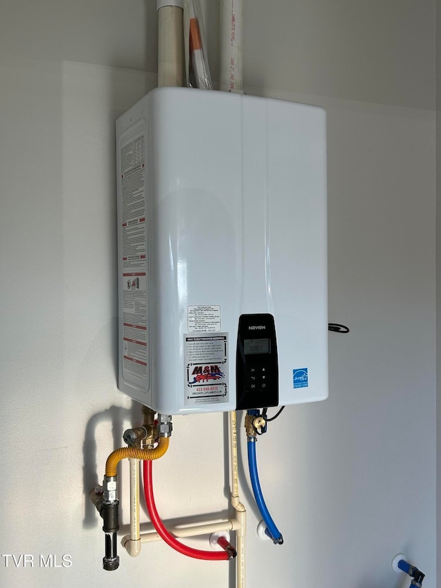 utilities featuring tankless water heater