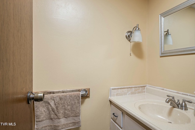 bathroom featuring vanity