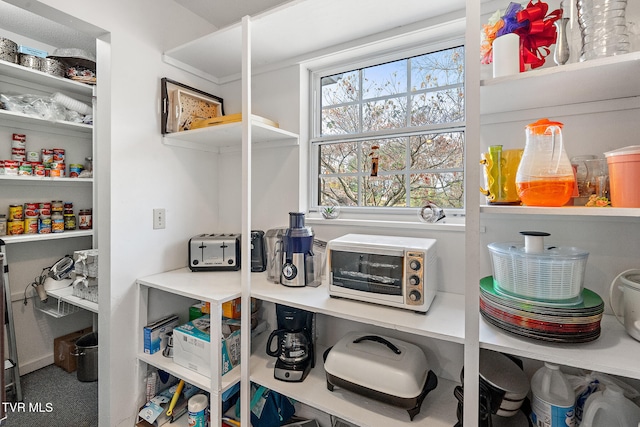 view of pantry