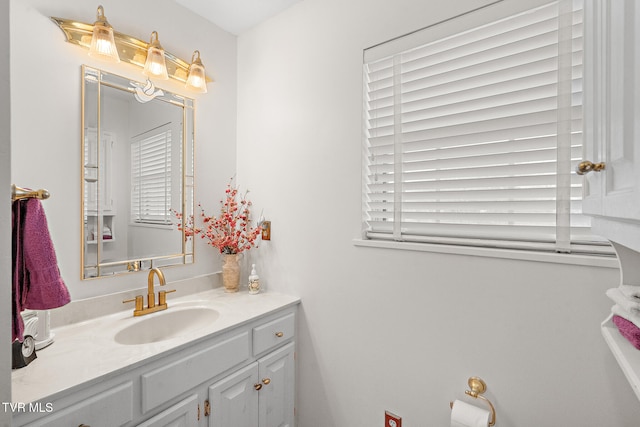 bathroom with vanity