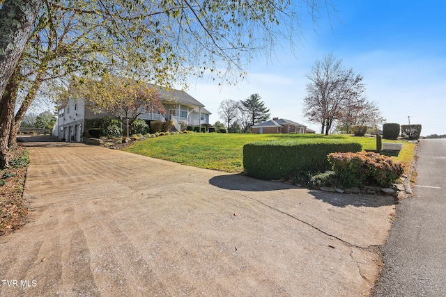 exterior space with a carport