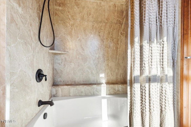 bathroom featuring shower / washtub combination