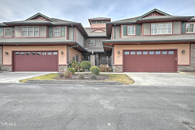 view of front of home featuring a garage