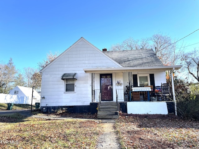 bungalow with a porch