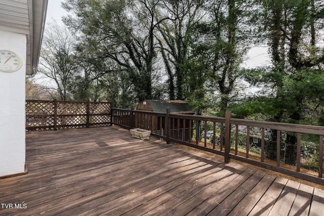 view of wooden terrace