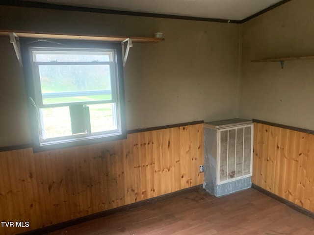 2260 Susong Memorial Rd, Greeneville, TN 37743 - empty room featuring wood walls and hardwood / wood-style floors