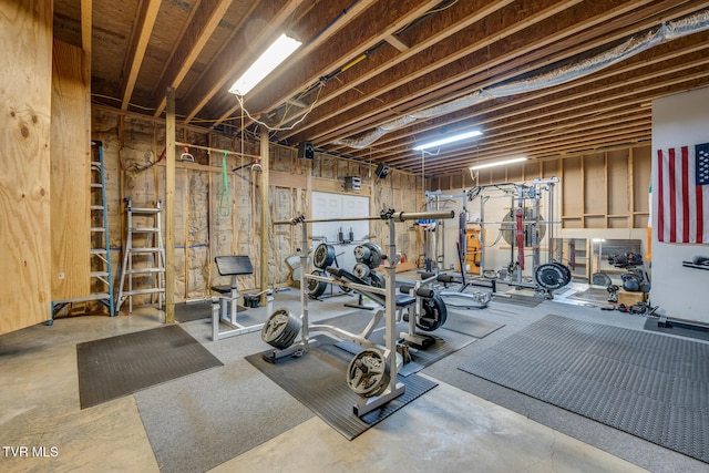 view of workout area