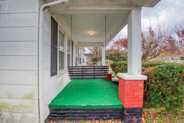 view of patio / terrace with a porch