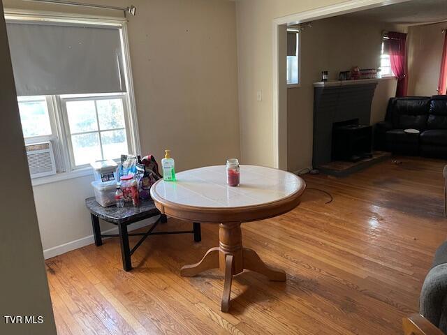 dining area featuring light hardwood / wood-style flooring