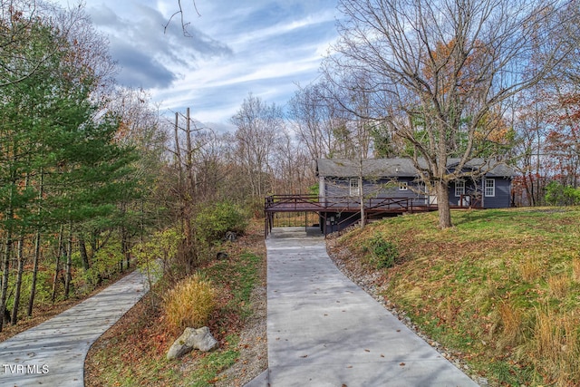 view of home's community featuring a deck