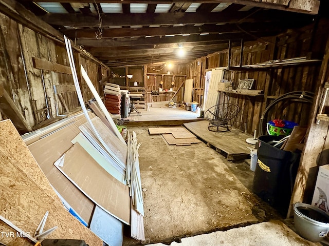 view of basement