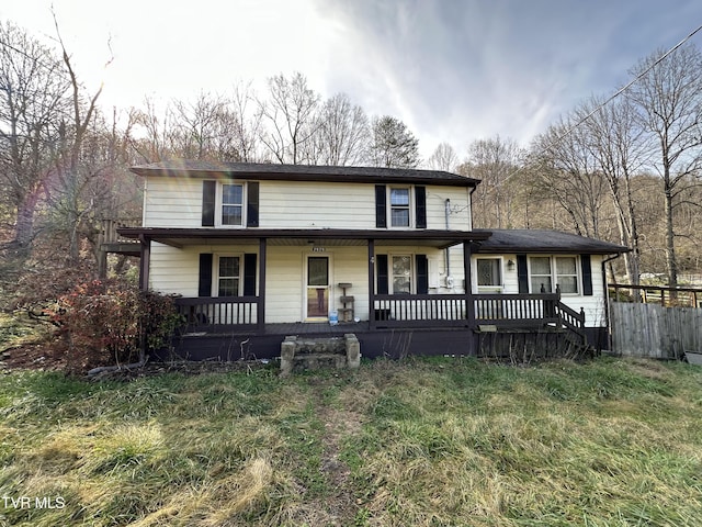 view of front of house featuring a porch