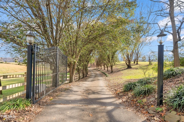 view of property's community with a rural view