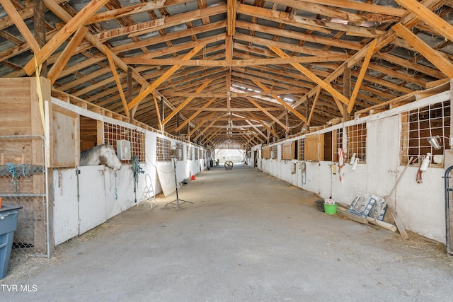 view of horse barn