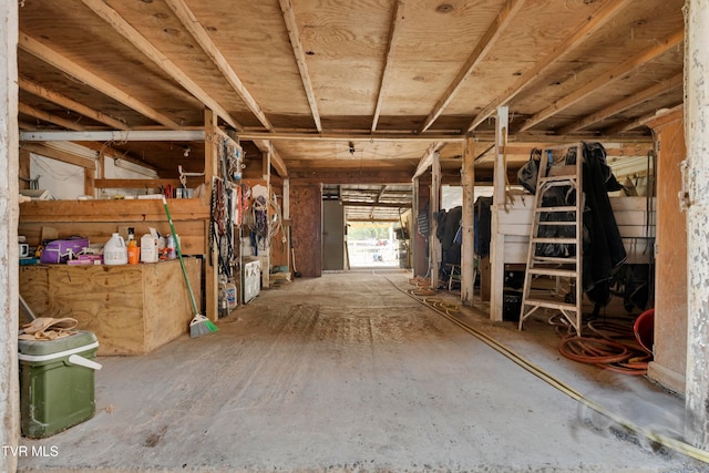 view of horse barn