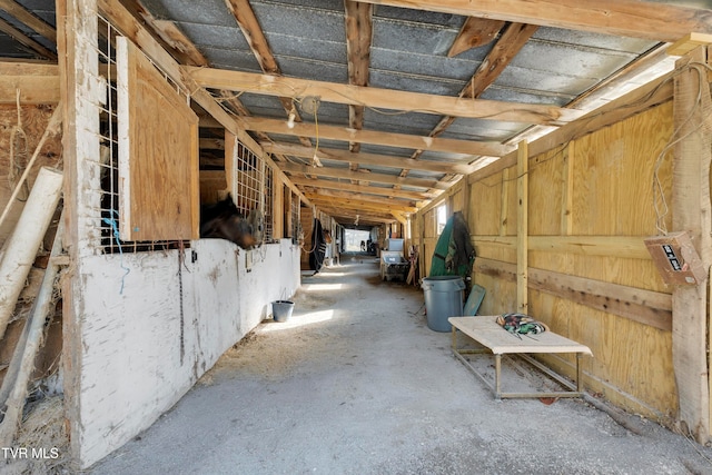 view of horse barn