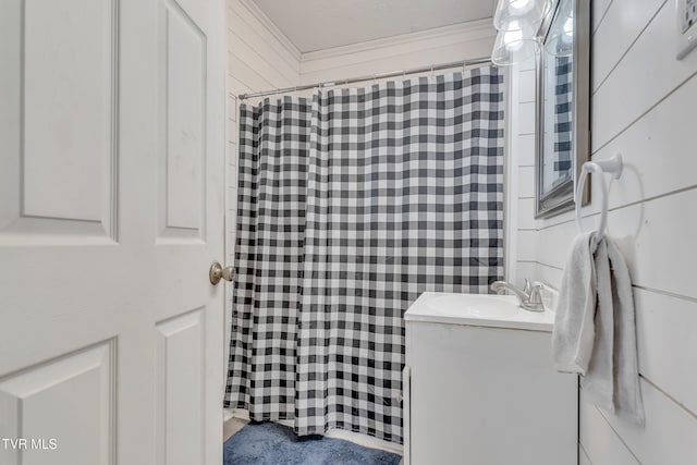106 W Sycamore Ave, Big Stone Gap, VA 24219 - bathroom featuring vanity and curtained shower
