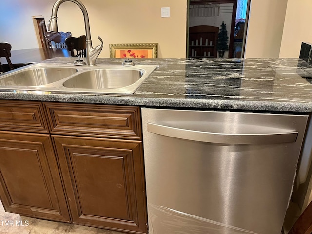 kitchen featuring dishwasher and sink