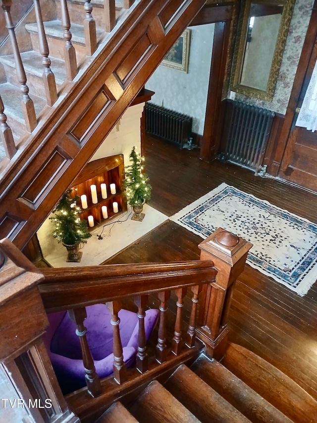 balcony with radiator