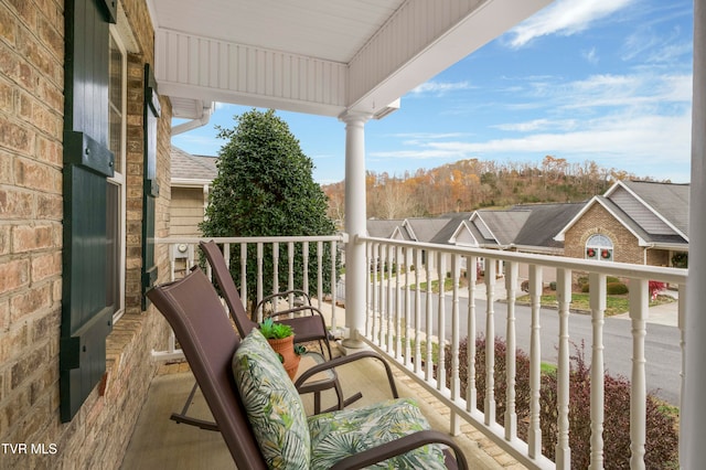 view of balcony