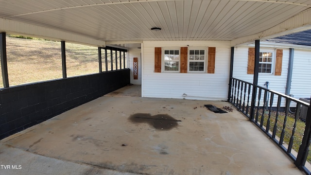 view of patio with central air condition unit