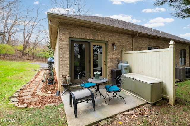 view of patio / terrace with cooling unit