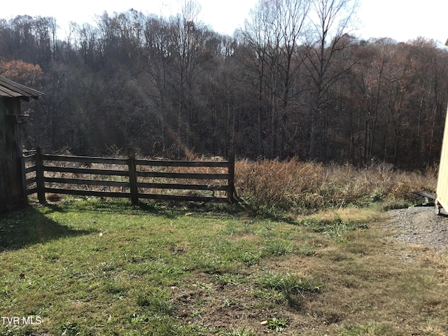 view of gate with a lawn