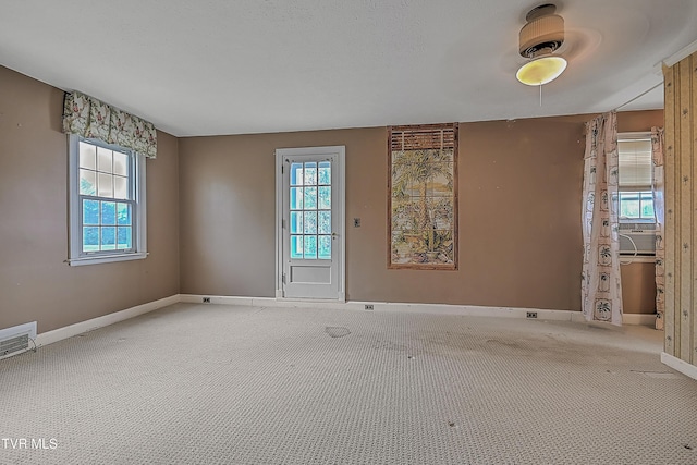 unfurnished room with carpet floors