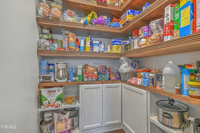 view of pantry