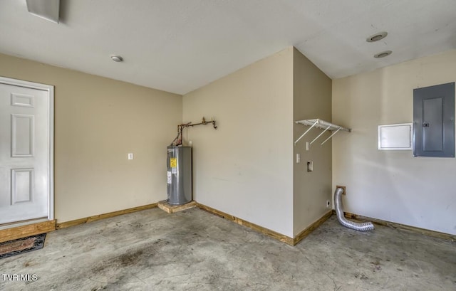 1505 Kensington Pl Unit 1505, Johnson City, TN 37615 - garage with electric water heater, electric panel, and baseboards