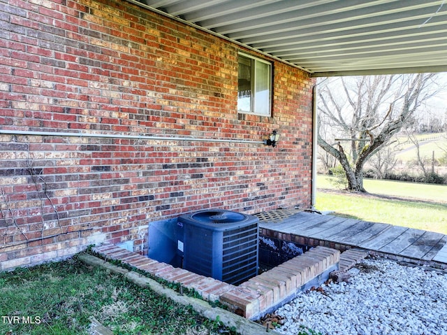 exterior details featuring central air condition unit